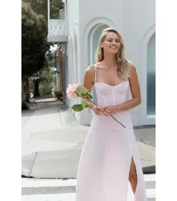 Manning Cartell Double Time Pleat Dress In Hydrangea Size AU 12  for rent on The Volte - image 5