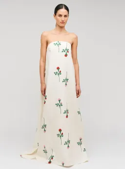 Oroton Rosebud Gown Antique White Size 8 for rent on The Volte - image 1