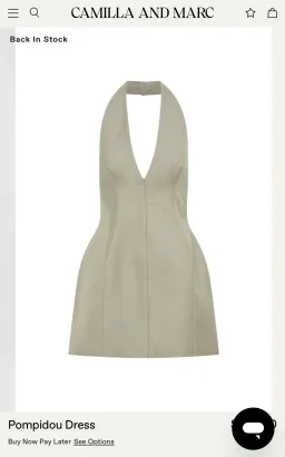 Pompidou Halter Neck Mini Dress in light brown  for rent on The Volte - image 5