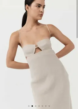 St. Agni Linen Resort Dress Natural size AU 6 for rent on The Volte - image 2