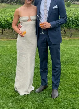 St. Agni Linen Resort Dress Natural size AU 6 for rent on The Volte - image 5