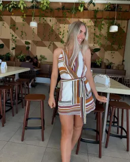 SIR The Label Caprera Wrap Halter Mini Dress Size 1 or AU 8 for rent on The Volte - image 4