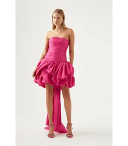 Aje Piacere Bubble Hem Mini Dress Pink Size S / AU 8 for rent on The Volte - image 1