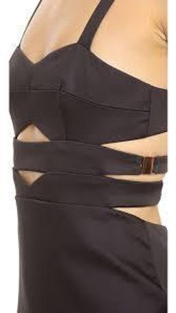 Bec & Bridge Tyra Cut Out Dress Sz 12 Wine/Mulberry Colour for rent on The Volte - image 2