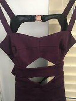Bec & Bridge Tyra Cut Out Dress Sz 12 Wine/Mulberry Colour for rent on The Volte - image 5