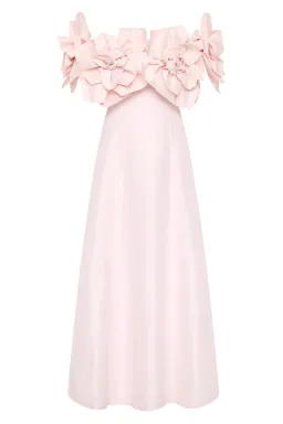 Aje Etta Midi Dress Pastel Pink Size 10 for rent on The Volte - image 5