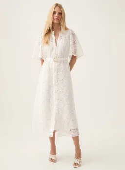 Aje Laicey Paisley Midi Dress Ivory Size 16 for rent on The Volte - image 1