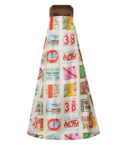 Oroton Ticket Print Gown Print Size 0 / AU 6 for rent on The Volte - image 3