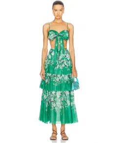 Zimmermann Everley Set Green Floral Size 0 / AU 8  for rent on The Volte - image 1