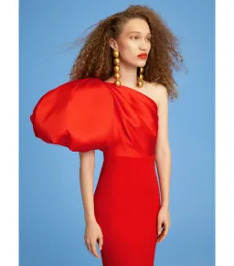 Solace London Karli Maxi Dress Red Size AU 10  for rent on The Volte - image 2