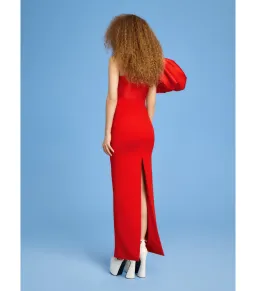 Solace London Karli Maxi Dress Red Size AU 10  for rent on The Volte - image 3