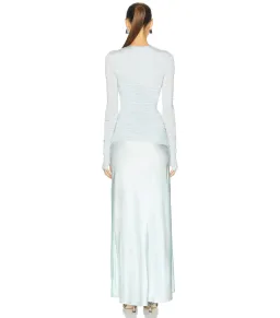 SIR The Label Alessia Draped Gown Ice Blue Size 0 / AU 6 for rent on The Volte - image 3