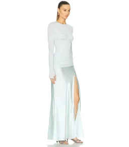 SIR The Label Alessia Draped Gown Ice Blue Size 0 / AU 6 for rent on The Volte - image 2