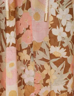 Zimmermann Pop Puff Sleeve Maxi Dress Spliced Size 0 / AU 8 for rent on The Volte - image 4