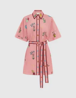 Alemais Timmy Embroidered Mini Dress Size 6  for rent on The Volte - image 3