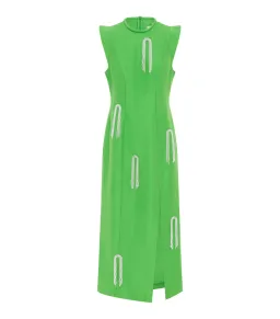 Alemais Dazzle Midi Dress Green Size AU 12 for rent on The Volte - image 3