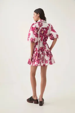 Aje Eliza Smock Mini Dress Boldly Blooming Size S / AU 8 for rent on The Volte - image 5
