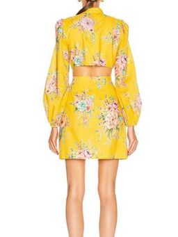 Zinnia cut-out floral print dress for rent on The Volte - image 2