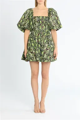 Aje Serpentine Corset Mini Dress Print Size 10 for rent on The Volte - image 5