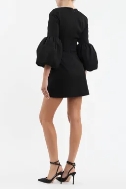 Rebecca Vallance Augustine Long Sleeve Mini Dress Black Size 12 for rent on The Volte - image 3