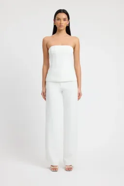 Kookai Ariel Corset & Willow Pants Set in White Size 8 for rent on The Volte - image 1