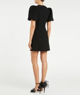 Rebecca Vallance Katie Bow Mini Dress Black Size 10 for rent on The Volte - image 3