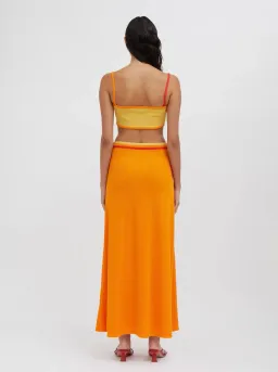 Christopher Esber Multi Verner Loop Hole Skirt Tangerine Multi Size 10 for rent on The Volte - image 3