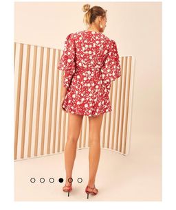 C/MEO Collective Opacity Dress- Chilli Red Floral 10 for rent on The Volte - image 2
