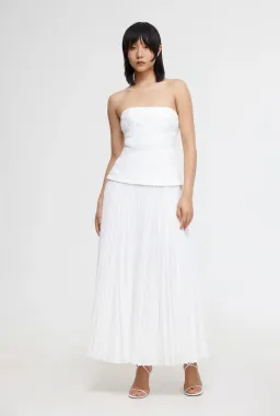 Acler Bristol Midi Dress Ivory Size 10 for rent on The Volte - image 1