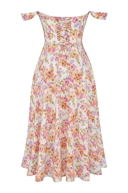 House of CB Saira Midi Sundress Ivory Floral Size S / AU 8 for rent on The Volte - image 5
