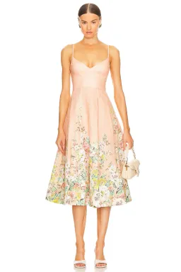 Zimmermann Matchmaker Picnic Dress in Buff & Coral Floral Size 3 / AU 14 for rent on The Volte - image 4