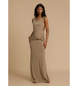 Arcina Ori Matisse Dress Grey Size  XS/Au 6  for rent on The Volte - image 1