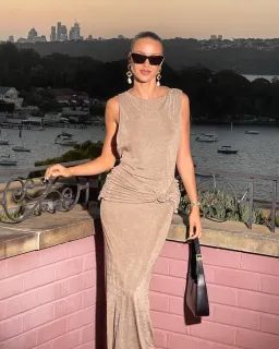 Arcina Ori Matisse Dress Grey Size  XS/Au 6  for rent on The Volte - image 5