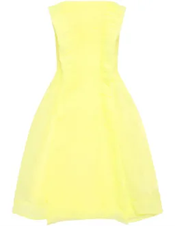 Aje Astrid Strapless Mini Dress Lemon Yellow Size 8 for rent on The Volte - image 5