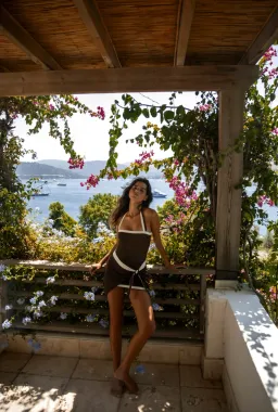 Sir the label Jacques mini dress chocolate size 2/10 for rent on The Volte - image 4