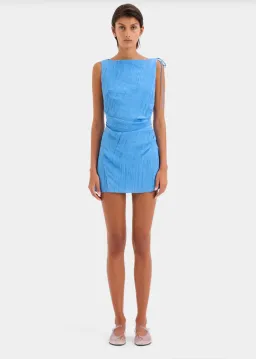 Sir the Label Ligera Mini Dress in Cornflour Size 2/AU 10 for rent on The Volte - image 1