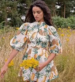 Sheike Pina Colada Mini Dress Print Size 6 for rent on The Volte - image 2