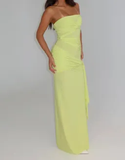 Natalie Rolt Miranda Dress in Citron Size 1/Au 8 for rent on The Volte - image 1