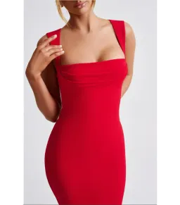 Bamba Helena Maxi Dress Red Size XS / AU 6 for rent on The Volte - image 3