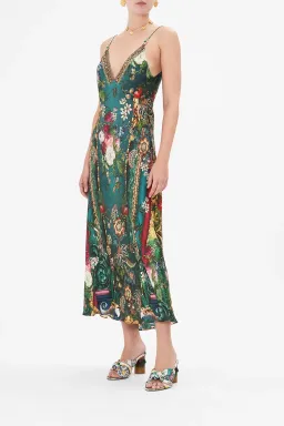 Camilla Verdis World V Neck Bias Slip Floral Size L / AU 14 for rent on The Volte - image 5