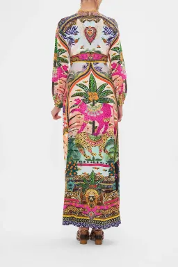 Camilla Alessandros Atlantis Printed Lantern Sleeve Dress Multi Size 14 for rent on The Volte - image 3