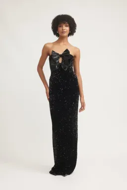 TOJHA Harlynne Dress Black Sequin Size M / AU 10 for rent on The Volte - image 1