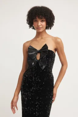 TOJHA Harlynne Dress Black Sequin Size M / AU 10 for rent on The Volte - image 2
