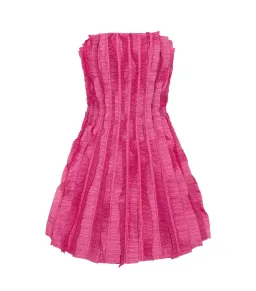 Aje Hybrid Sleeveless Mini Dress in Fuchsia Rose Size AU 8 for rent on The Volte - image 4
