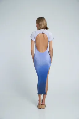 L’Idee London Cocktail Dress in Ocean Ombre Size AU 6 for rent on The Volte - image 4