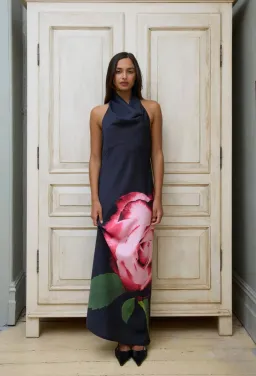 Harper Lu cowl slip halter dress size s-m for rent on The Volte - image 1