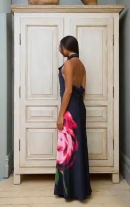 Harper Lu cowl slip halter dress size s-m for rent on The Volte - image 2