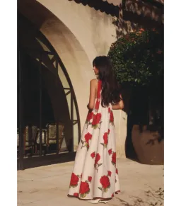 Morton Mac Camilla Dress in Crimson Ivy Size AU 10  for rent on The Volte - image 5