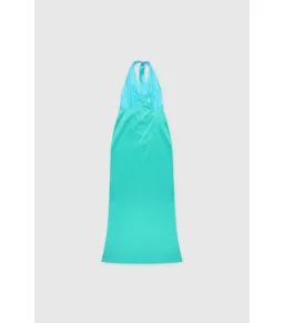 The Wolf Gang Oahu Slip Dress In Aquamarine Size AU 6 for rent on The Volte - image 4