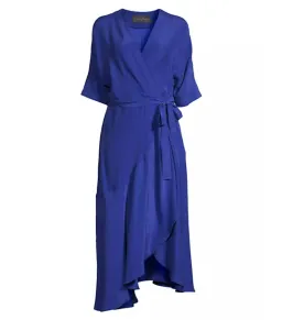 Ginger & Smart Perpetual Silk Wrap Dress Iris Size AU 12 for rent on The Volte - image 5